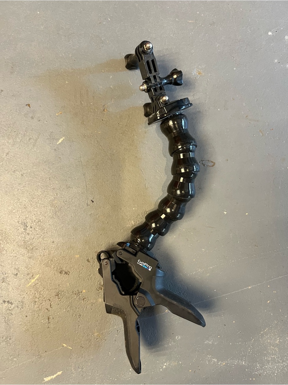GoPro Black Articulating Clamp Mount with Flexible Arm